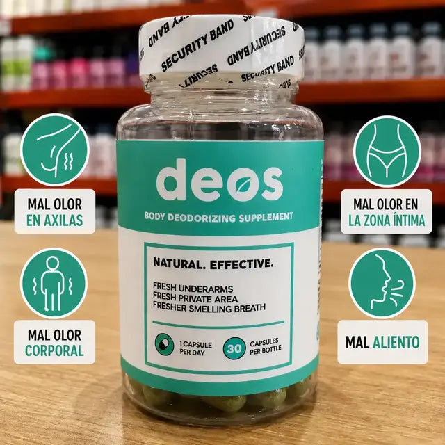DEOS™ – Suplemento Desodorizante Corporal de Uso Interno 🌿